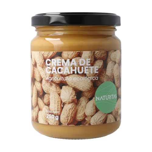 Crema de Cacahuete bio 250 g Naturitas Essentials | Vegan | Alto contenido en proteínas | Fuente de grasas saludables