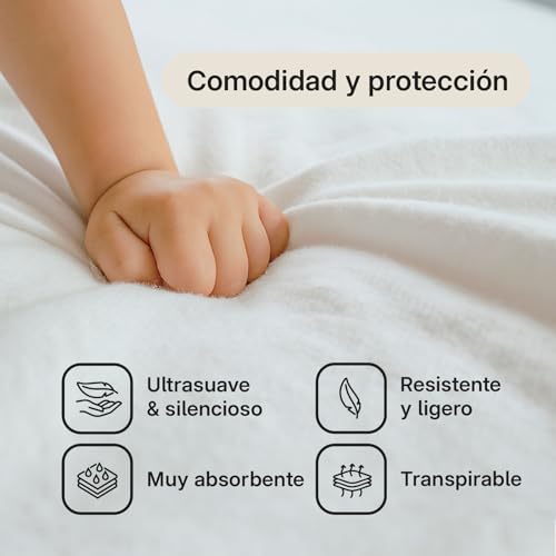 Funda colchon 90x190 cm Sleepzen protector de colchon de algodon organico certificado 5