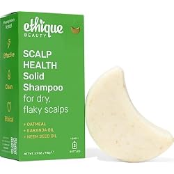 Ethique Scalp Health Shampoo Bar with Oatmeal, 3.88 oz | For itchy, dry, flaky scalps, plastic-free, vegan, cruelty-free