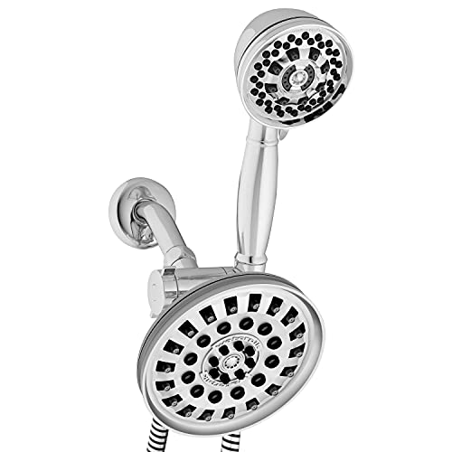 Waterpik 7-Mode 2-In-1 Dual Shower Head System With 5-Foot Hose And Powerpulse Therapeutic Massage, Chrome, Xat-133E-643E #TOP27