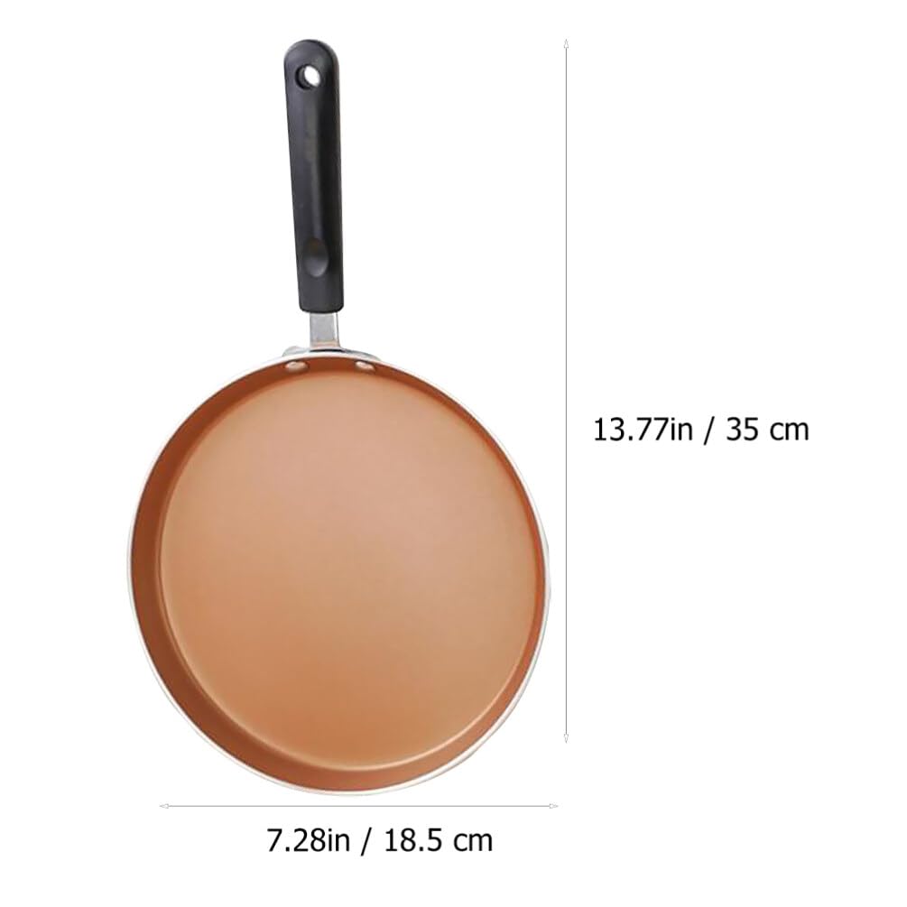 Hemoton 1pc Non-stick Frying Pan Aluminum Alloy Griddle for Cooking Versatile Kitchen Wok for Eggs Lightweight and Easy to Clean for Home Use