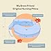 My Brest Friend Professional Nursing Pillow | Ergonomic Breastfeeding Pillows | Ideal for Lactation Consultants, NICUs & More | Breastfeeding Essentials | Handy Side Pocket & Easily Wipes Clean, Blue