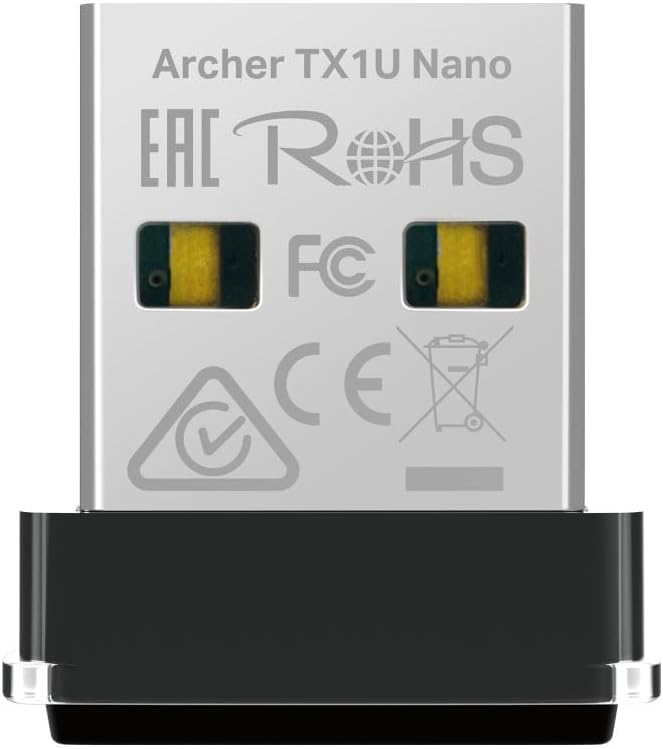TP-Link Archer TX1U Nano; AX300 Mbps, Nano Tasarım, Tak ve &Ccedil;alıştır, Linux ve Windows(11/10/7) Destekli, Wi-Fi 6 USB Adapt&ouml;r