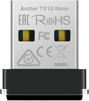 TP-Link Archer TX1U Nano; AX300 Mbps, Nano Design, Plug and Play, Linux and Windows(11/10/7) Supported, Wi-Fi 6 USB Adapter