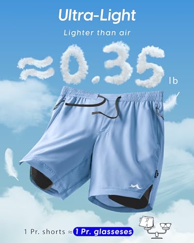 Image of maamgic Men's Athletic Running Shorts with Liner Ultra Lightweight Workout Shorts 5 inch / 7 inch
