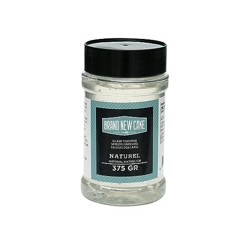 BrandNewCake® Glaseado Espejo Natural 375g - Decoración para Tartas y Postres - Brillo Perfecto
