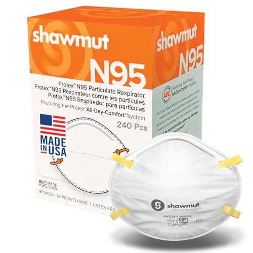 Shawmut Protex N95 Mask SMALL Size, USA-made NIOSH Approved