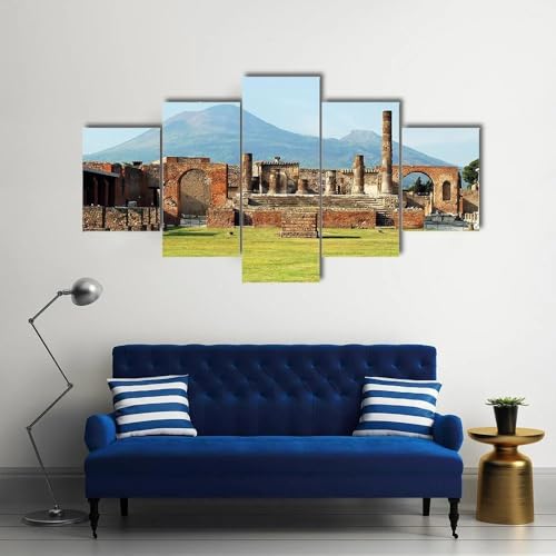Déco murale salon 5 parties pour habiller un grand mur vide avec style