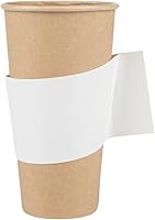 Vista 23 de Restaurantware -Solo mangas: Restpresso - Fundas para café caliente con asa, 50 fundas desechables para tazas - Las tazas se venden por separado, se