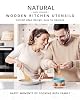 Hefild Wooden Spoons for Cooking, 3PCS Wooden Utensil Set Includes Slotted Spoon, Wooden Spoon & Wooden Spatula, Bamboo Cooking Utensils for Non-Stick Pans, Natural Bamboo Utensils #2