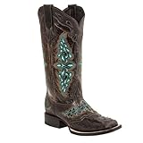 Größe: EU 35-EU 45 MissHeel Cowboy Stiefel für Damen Herren Unisex Alltag Party Tanzen Reisen Kontrast Western Stiefel Schwarz EU 40