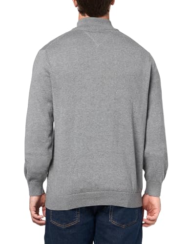 Image of Tommy Hilfiger Men's Long Sleeve Cotton Quarter Zip Pullover Sweater
