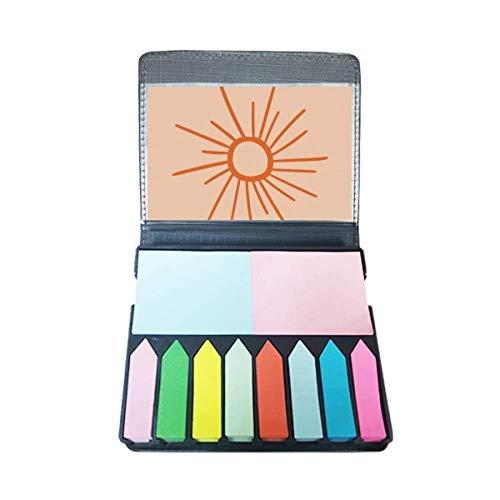 Marque-page peinture à la main Sunshine orange motif soleil en boîte