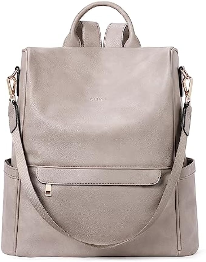 CLUCI Womens Backpack Purse Fashion Leather Anti-theft Large Designer Travel Ladies Shoulder Bags