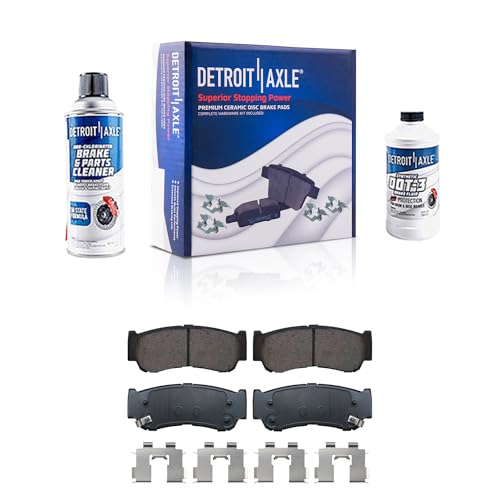 Image of Detroit Axle - Rear Brake Pads for 2007 2008 2009 Hyundai Santa Fe, Ceramic Brake Pads Replacement