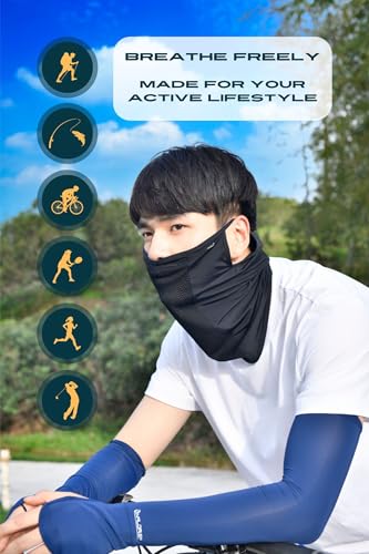 Nalda Korea Sport Neck Gaiter, UV Mask, Face Mask, Balaclava, Breathable Face Cover, Mask For Men, Mask For Women, Golf Mask3