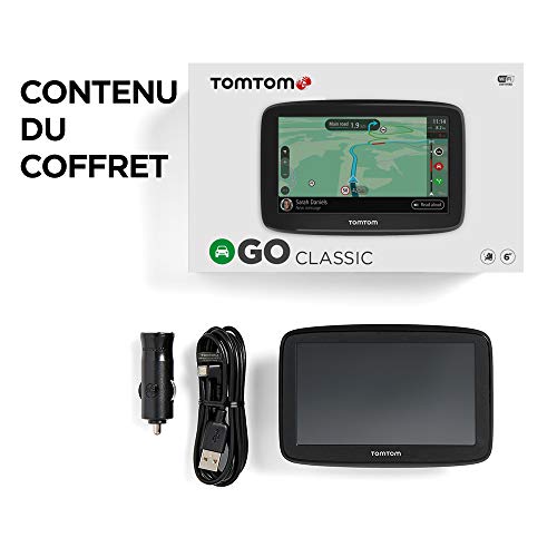TomTom GPS Voiture GO Classic, 6 Pouces, Info Trafic, Essai des Alertes de Zones de Danger, Cartes EU, Mise à Jour via… - Image 7