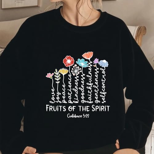 Fruit Of The Spirit Sweatshirt Florals Christian Sweatshirts2