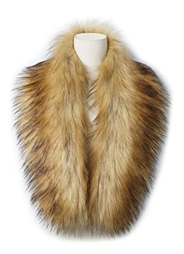 Variante de VEVESMUNDO cuello de pelo piel artificial extraíble 70-90cm