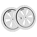 Vegena 2Pcs Grille D'aération Ronde, 125 mm Grille de Ventilation Rond en Acier INOX Grille d'aération Conduit Moustiquaire Grille D'évacuation Air Entrant Air Evacué Ventilation Volets Réglables