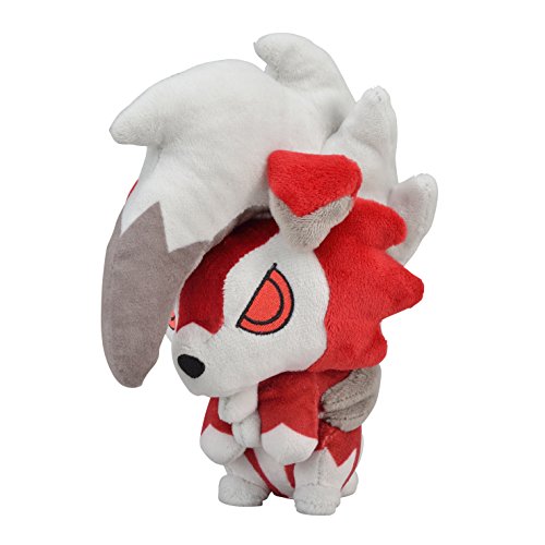 Pokemon Center Original (6.5-Inch) Poke Plush Lycanroc Doll Midnight Form (Sun/Moon Lugarugan)