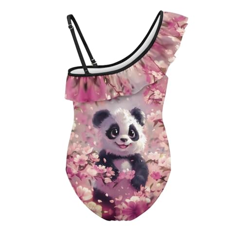 Cute One Piece Swimsuit for Teen Girls Casual Summer Bathing Suit Trendy One-Shoulder Ruffle Swimwear4