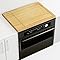 Noodle Board Stove Cover, Noodle Board Stove Covers with Handle, Wooded Stove Top Covers for Electric Stove and Gas Burners, Cutting Board with Juice Groove & Separate Zone, Natural Wood Color