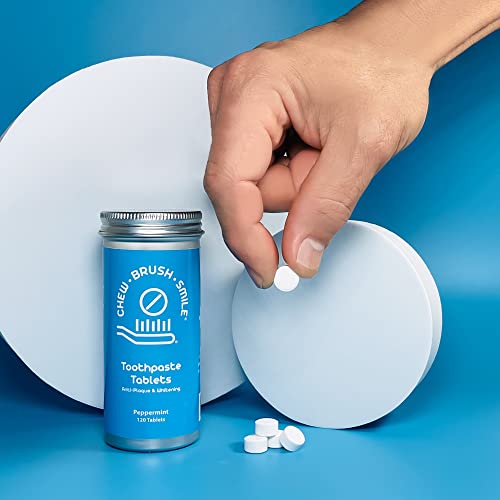 Chew Brush Smile Toothpaste Tablets 120 Count Yes I Deserve It