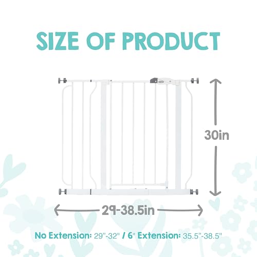 Regalo Safety 29"-38.5" Easy Step Baby Gate, Bottom of Stairs & Doorways - Image 3