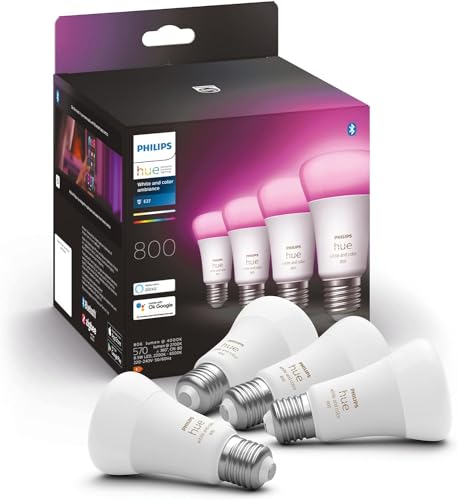 Ampoule connectée E27 Philips Hue White & Color Ambiance avec interrupteur variateur V2