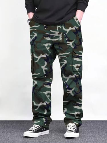 Image of TOPLOT Men's Cargo Pant | Camouflage Design| Multi-Pocket Utility Style | Durable Construction | Comfortable Fit Wear | Functional Everyday Use | Easy Movement Design | Casual, Outdoor & Travel (5236)