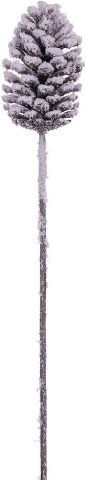 Vickerman 718087-28.5" Artificial Grand Glitter Artificial Snow Pinecone (3 pack) (FNT220528)