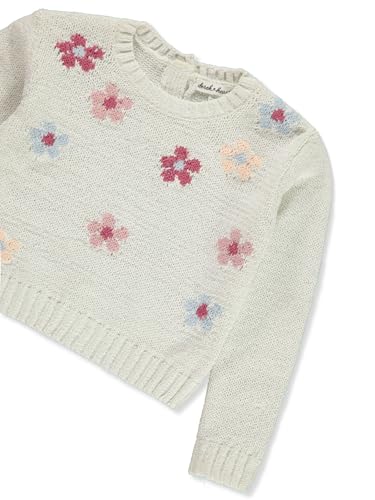 Derek Heart Girls' Chenille Sweater - White, 3t3