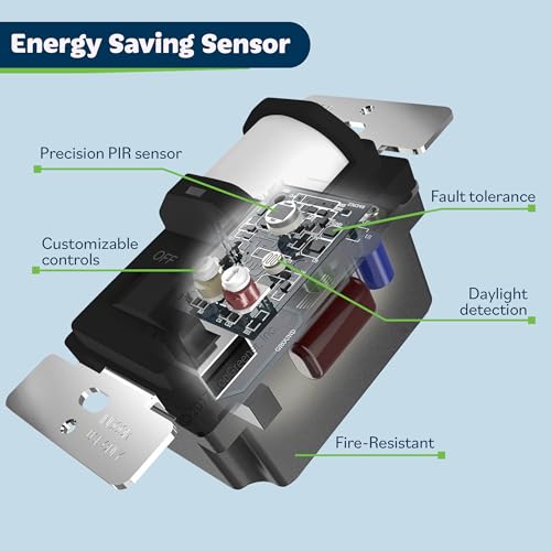 Image of TOPGREENER in Wall PIR Motion Sensor Light Switch, Need Neutral Wire, 1Pack