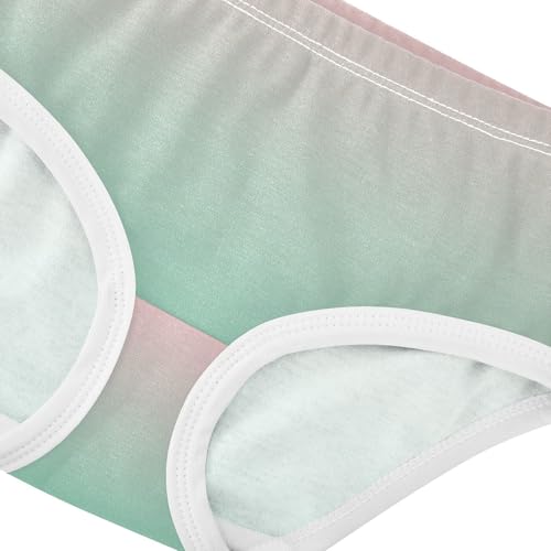 Joisal Blush Pink Aquamarine Gradient Girl Panties Cute Girls Underwear Toddlers Cotton Aesthetic Briefs Undies Kids 2t4