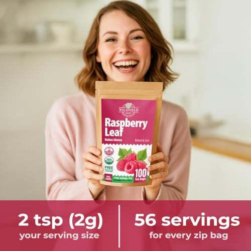 100 Bags Raspberry Leaf Tea Rasberry Leaf Herbs (Rubus Idaeus Folium) - 100 Count 1.5g Bags Rasberry Leave Tea Hojas De Frambuesa - image 8