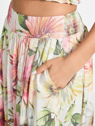 GUESS Women's Eco Elodie Midi Flare Skirt4