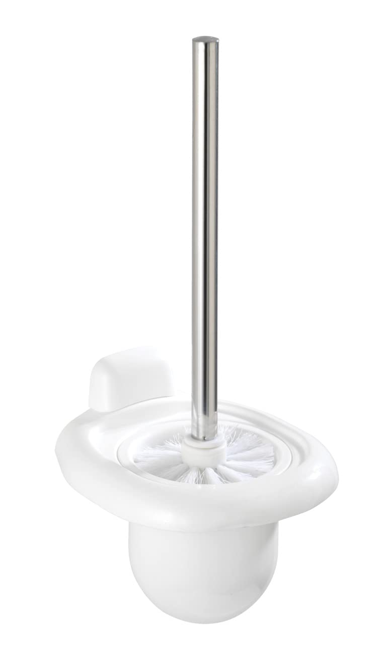 WENKO 17947100 Toilet brush Pure - Acrylonitrile-Butadiene-Styrene (ABS), 15.5 x 36 x 16 cm, White