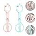 Hohopeti 2Pcs Bottle Tongs and Anti-Slip Feeder Clamp for Infants, Wide Mouth Plastic Milk Bottle Clamp Heat-Resistant Grip for Safe and Feeding