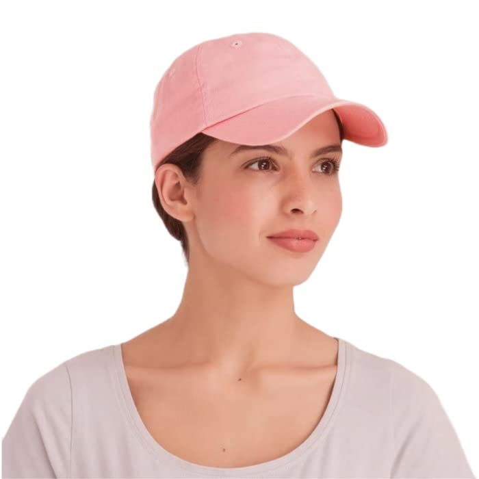 Stylish Baseball Cap for Women | Plain Pink Caps for Girls | Cotton Branded Caps for Women Stylish | Adjustable Size for Summer Season, Running Workouts and Outdoor Activities-image-12