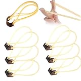cailiya 8 Piezas Tirachinas de Caza, Gomas para tirachinas 2 Tiras Gomas elasticas para tirachinas para Entretenimiento, Pesca, Arborist Competición y Caza