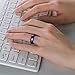Egnaro Women's Silicone Anniversary Rings, 5.5mm Wide 2mm Thick Rubber Bands Flexible For Workout