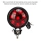 Leapiture LED-Rücklicht, rund, Retro, für Motorrad, Bremslicht, Bremslicht, Universal, Zubehör für Motorrad, 12 V