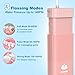 Portable Water Flosser for Teeth,Travel Water Flosser Picks,Mini Cordless Oral Irrigator Rechargeable Power Dental with Telescopic Water Tank, IPX7 Wateroproof for Brace & Sensitive Teeth Care,Pink