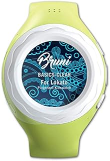 Bruni Schutzfolie kompatibel mit Lokato Pingonaut Kidswatch Folie, glasklare Displayschutzfolie (2X)