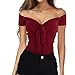 Produktbild U/A V-Neck Beach Party Slim T-Shirt Gr. X-Large, claret