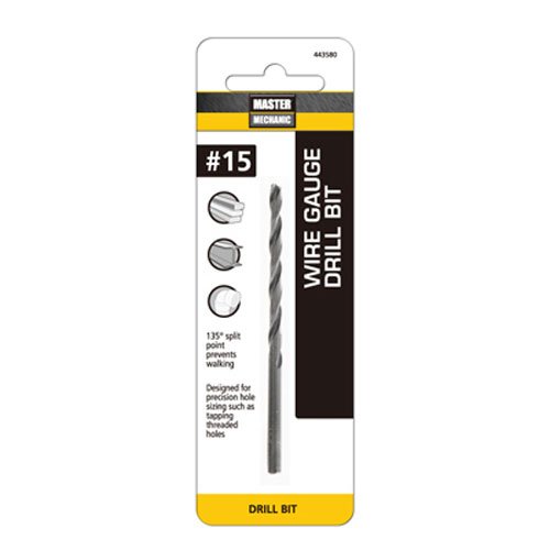 #15 3-3/8-inch Black Oxide Wire Gauge Drill Bit - Model 443580
