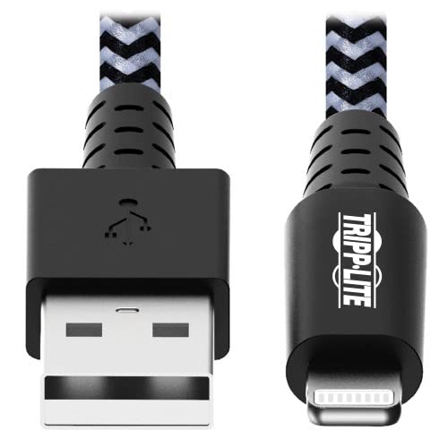 Tripp Lite Heavy Duty Usb To Lightning Charging & Data Cable, Heavy Duty With Braided Jacket, Mfi Certified For Apple Iphone, Ipad & Ipod - 3 Feet / 1 Meter, 2-Year Warranty (M100-003-Hd) #TOP1