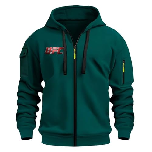 Sweat à capuche pour homme UFC imprimé décontracté à manches longues pour le travail