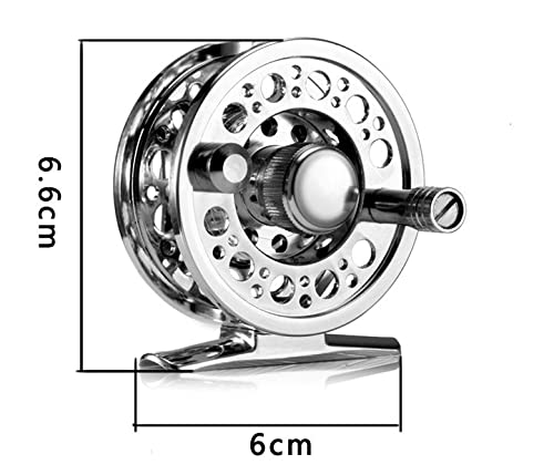 Amazon | フライリール 軽量 100g 直径60㎜ アルミ合金 シルバー | Pot